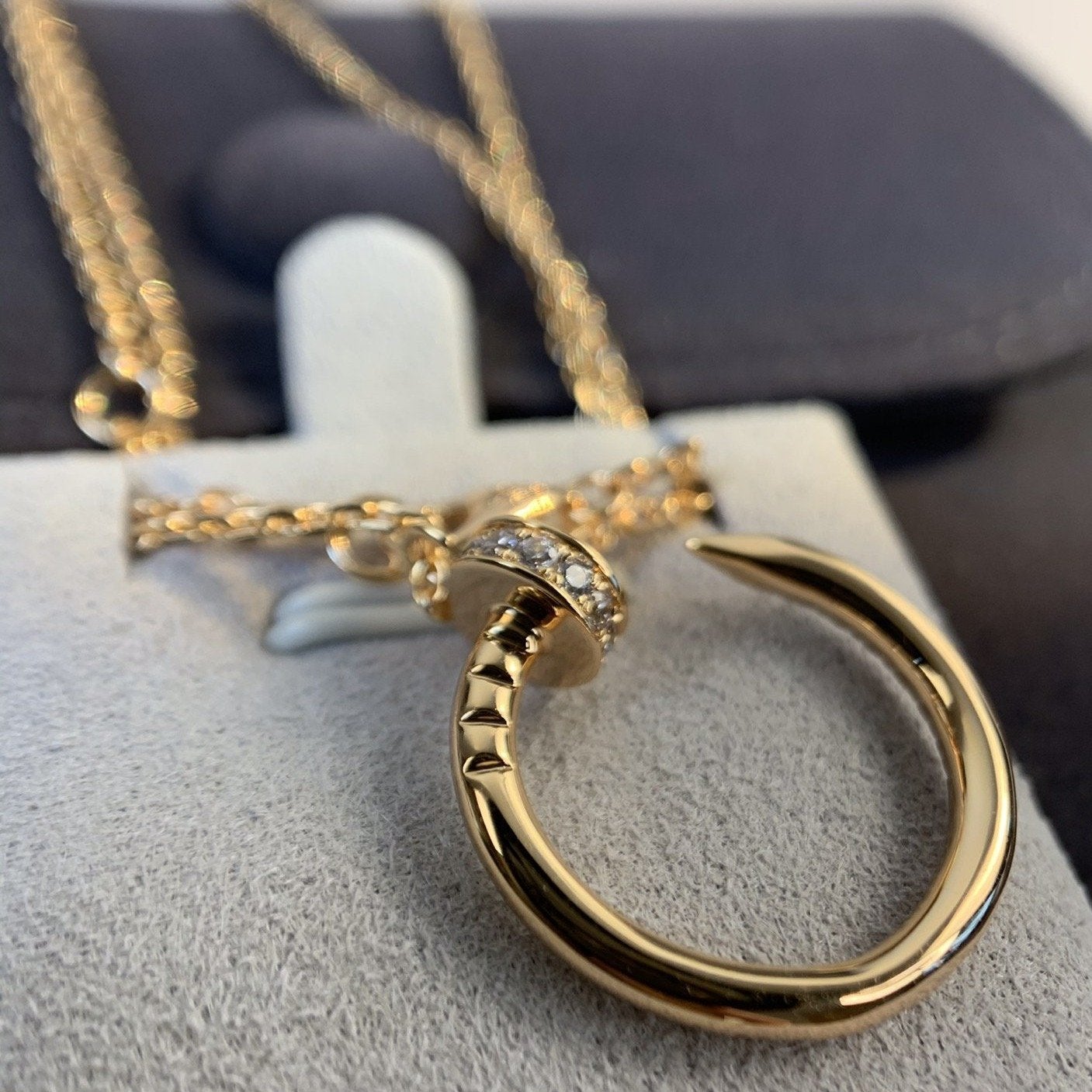 [Lumina]JUSTE NECKLACE PINK GOLD DIAMONDS