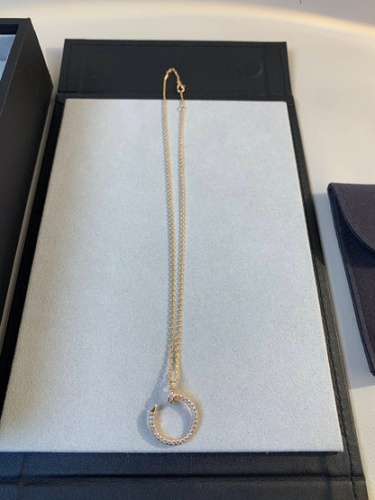 [Lumina]JUSTE NECKLACE PINK GOLD DIAMONDS