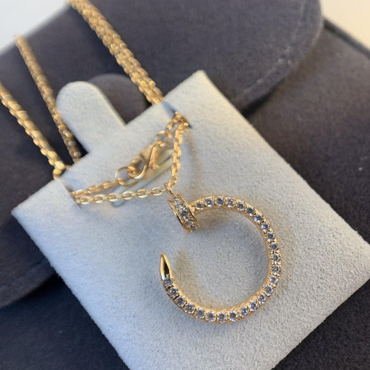 [Lumina]JUSTE NECKLACE PINK GOLD DIAMONDS