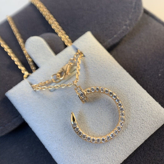 [Lumina]JUSTE NECKLACE PINK GOLD DIAMONDS