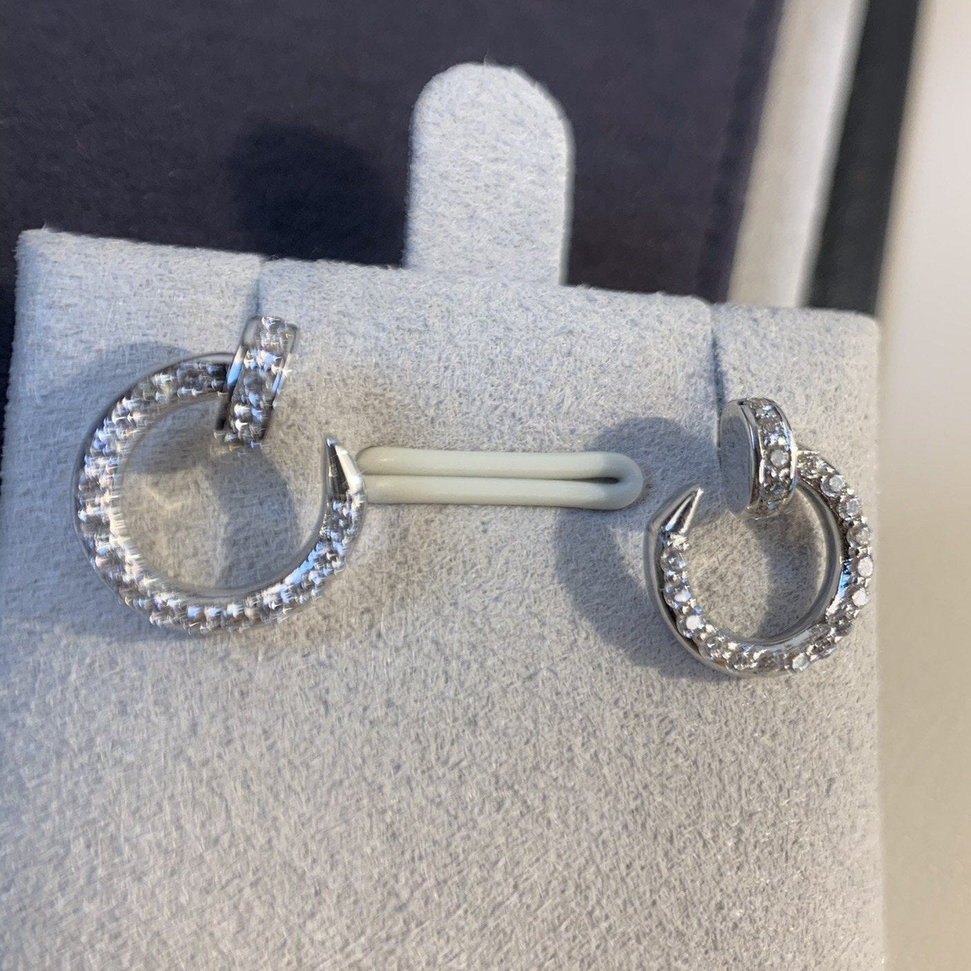 [Lumina]JUSTE EARRINGS SILVER DIAMONDS