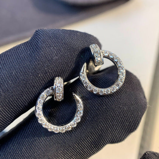 [Lumina]JUSTE EARRINGS SILVER DIAMONDS