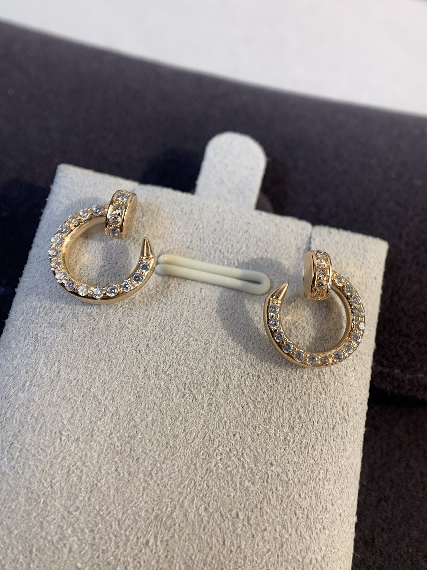 [Lumina]JUSTE EARRINGS GOLD DIAMONDS