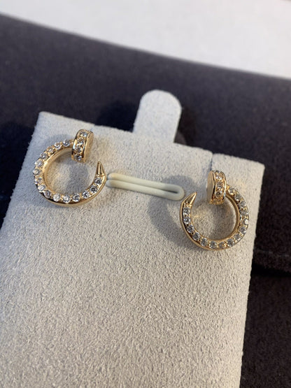 [Lumina]JUSTE EARRINGS GOLD DIAMONDS