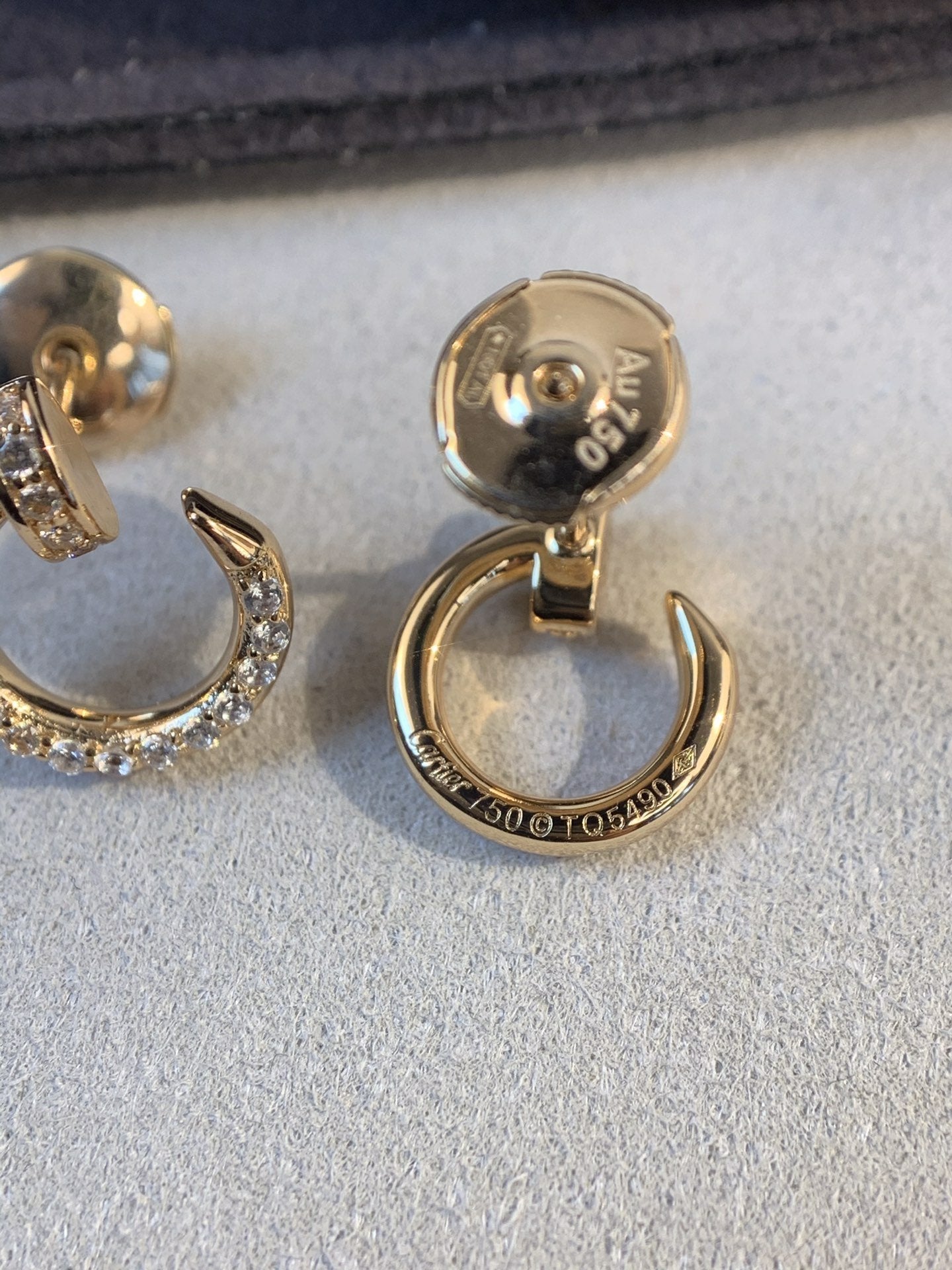 [Lumina]JUSTE EARRINGS GOLD DIAMONDS