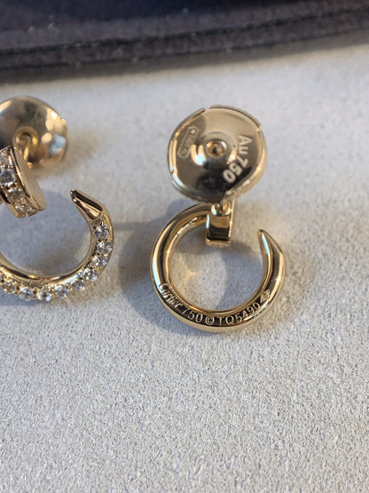 [Lumina]JUSTE EARRINGS GOLD DIAMONDS