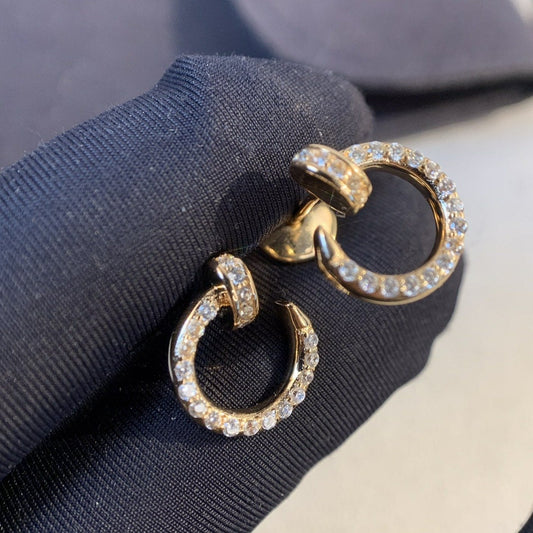 [Lumina]JUSTE EARRINGS GOLD DIAMONDS