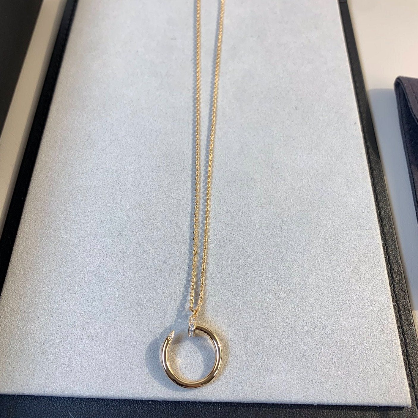 [Lumina]JUSTE NECKLACE PINK GOLD