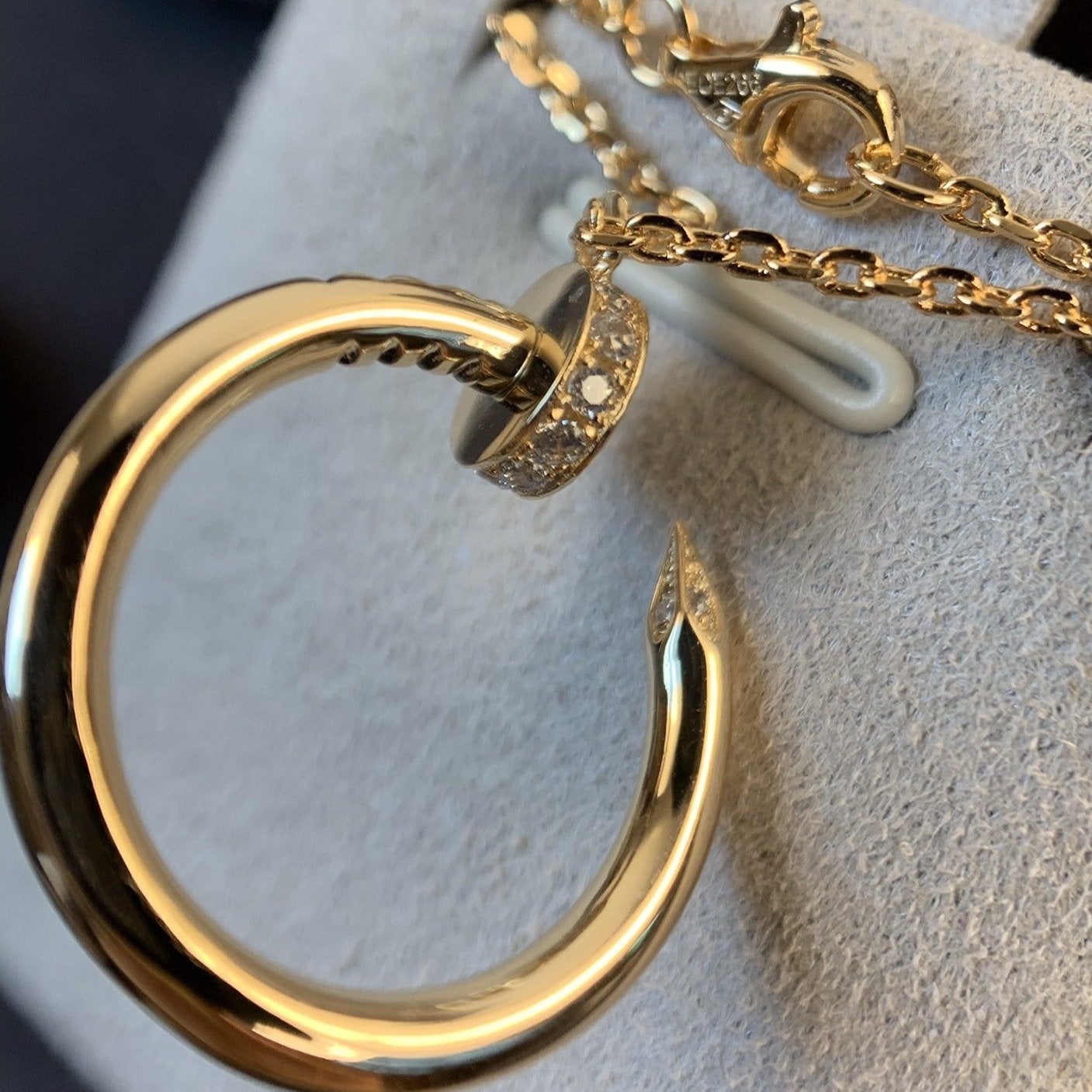 [Lumina]JUSTE NECKLACE PINK GOLD