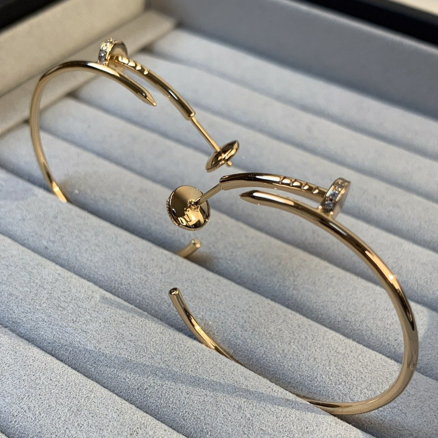 [Lumina]JUSTE EARRINGS GOLD DIAMONDS 1.8MM