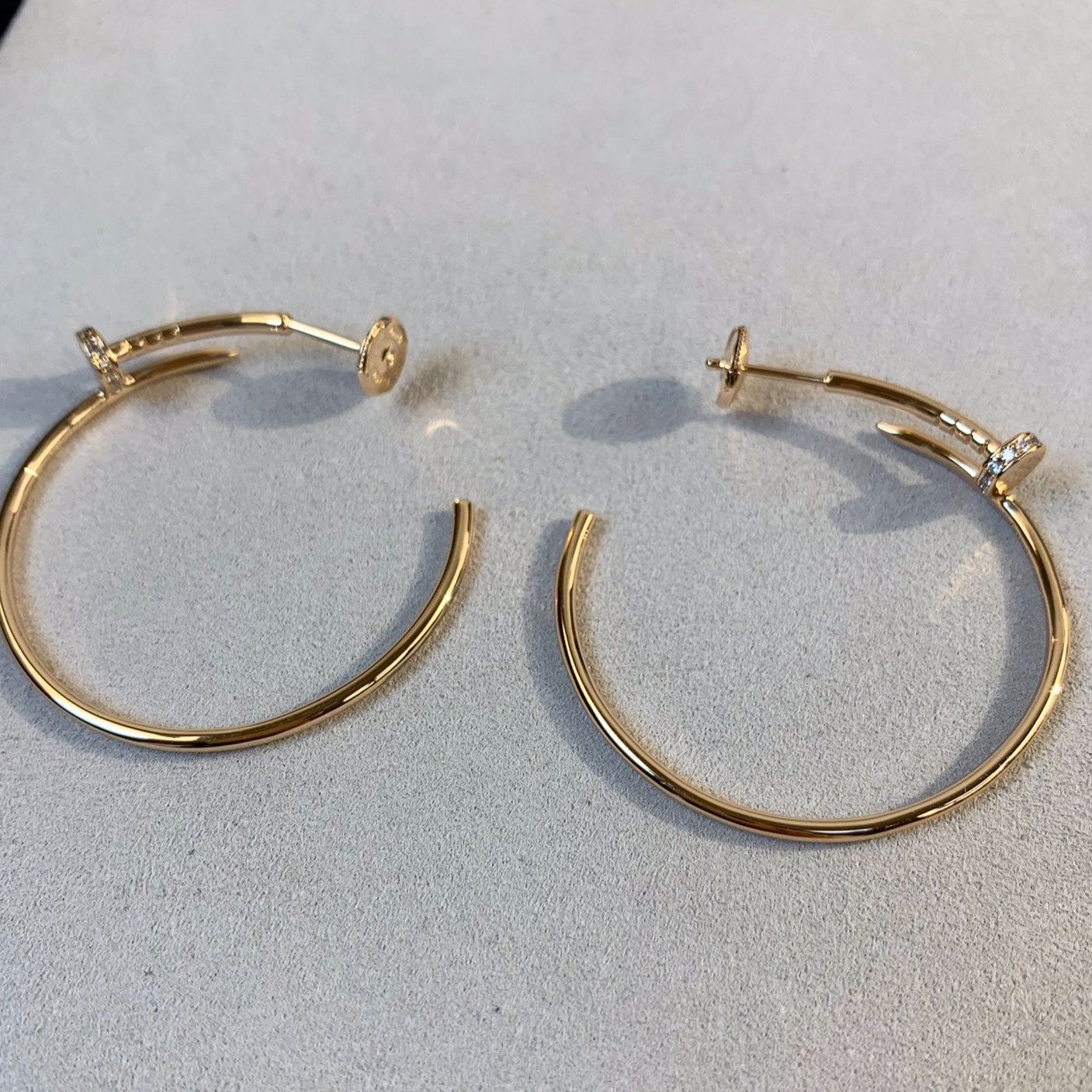 [Lumina]JUSTE EARRINGS GOLD DIAMONDS 1.8MM
