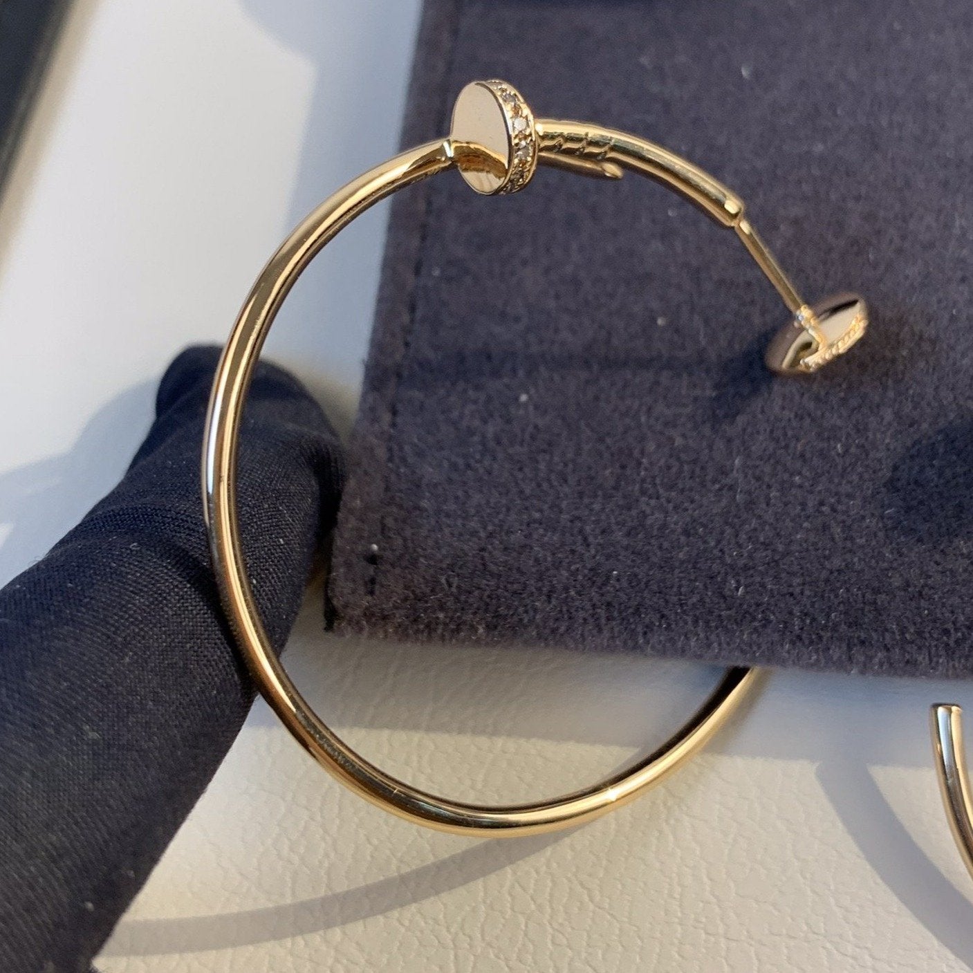 [Lumina]JUSTE EARRINGS GOLD DIAMONDS 1.8MM