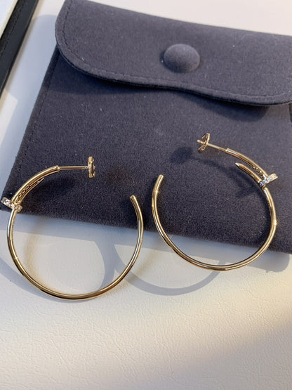 [Lumina]JUSTE EARRINGS GOLD DIAMONDS 1.8MM
