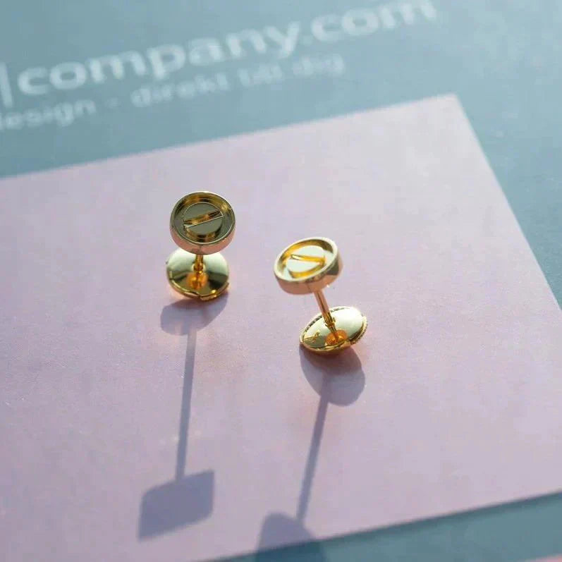 [Lumina]LOVE EARRINGS GOLD 10MM