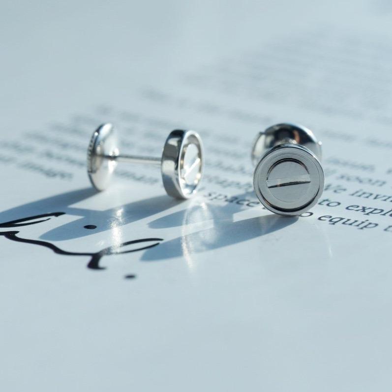 [Lumina]LOVE EARRINGS SILVER 10MM