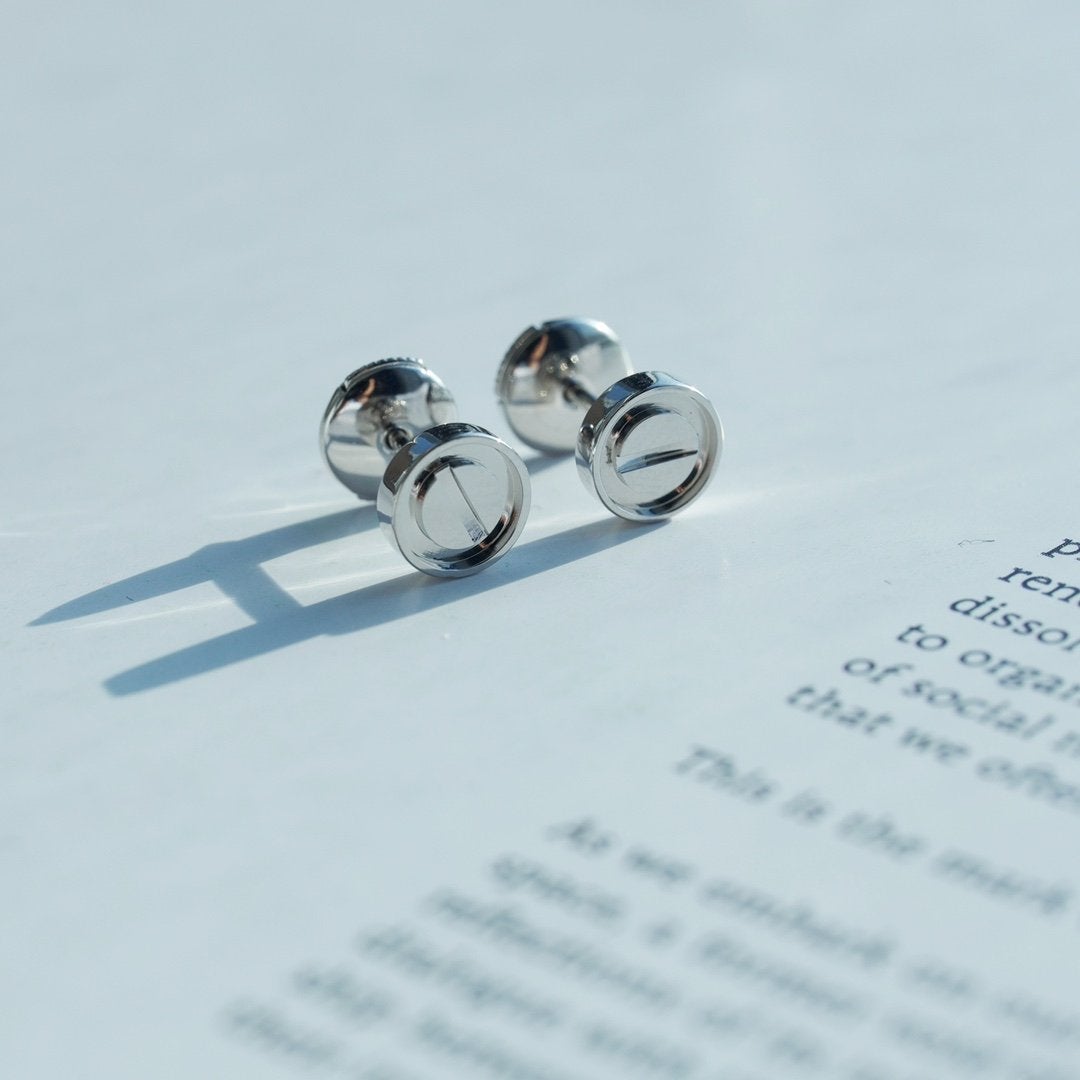 [Lumina]LOVE EARRINGS SILVER 10MM