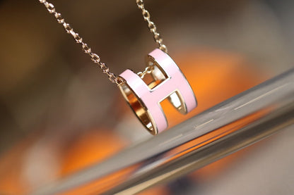 [Lumina]POP H PEDANT PINK GOLD