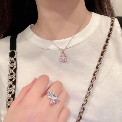 [Lumina]CONSTANCE PEDANT PURPLE DIAMOND NECKLACE