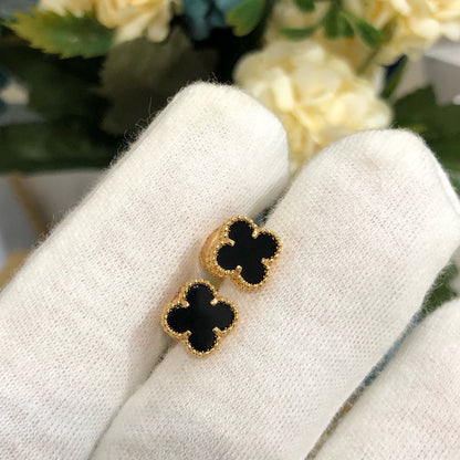 [Lumina]CLOVER MINI GOLD EARRINGS