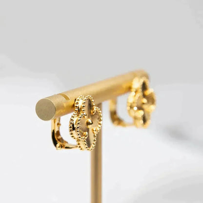 [Lumina]CLOVER MEDIUM 1 MOTIFS LASER EARRINGS