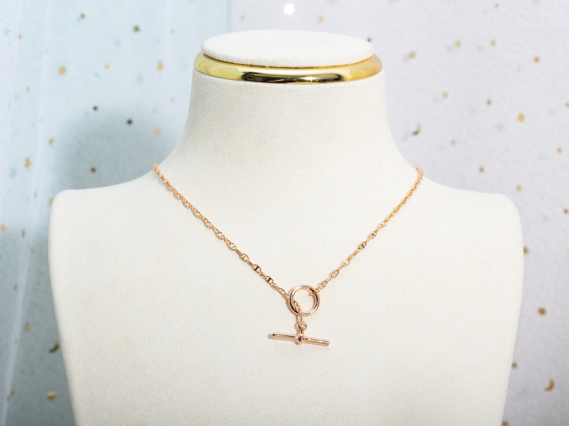[Lumina]ECHAPPEE NECKLACE PINK GOLD