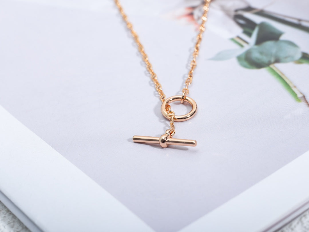[Lumina]ECHAPPEE NECKLACE PINK GOLD