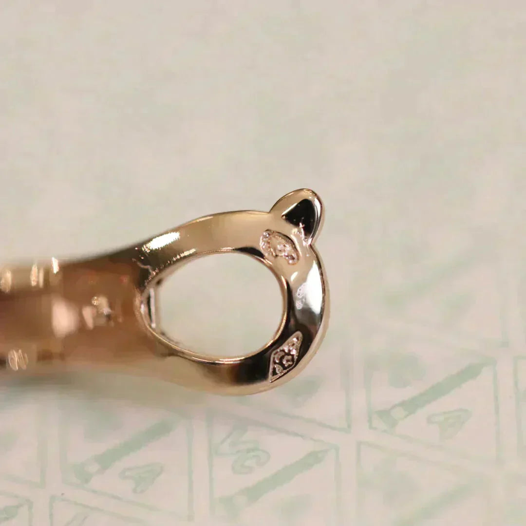 [Lumina]CLOVER MEDIUM 1 MOTIFS FUll DIAMOND EARRINGS