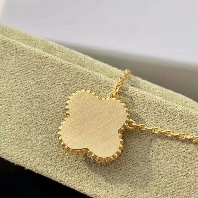 [Lumina]CLOVER 15MM DIAMOND TURQUOISE NECKLACE