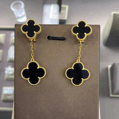 [Lumina]CLOVER 2 MOTIFS  EARRINGS (MULTIPLE CHOICESC