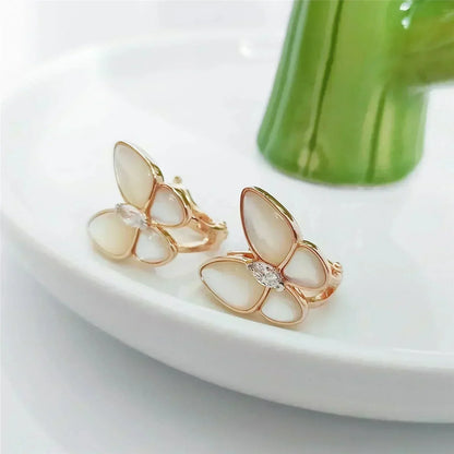 [Lumina]BUTTERFLY MOP DIAMOND EARRINGS