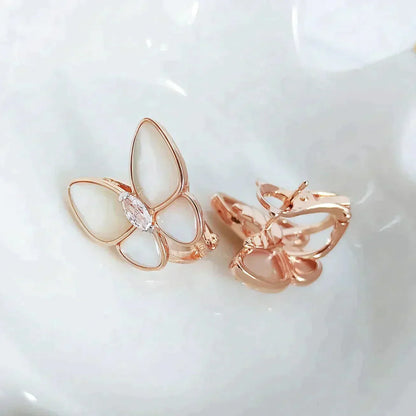 [Lumina]BUTTERFLY MOP DIAMOND EARRINGS