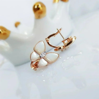 [Lumina]BUTTERFLY MOP DIAMOND EARRINGS