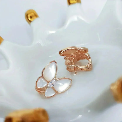 [Lumina]BUTTERFLY MOP DIAMOND EARRINGS