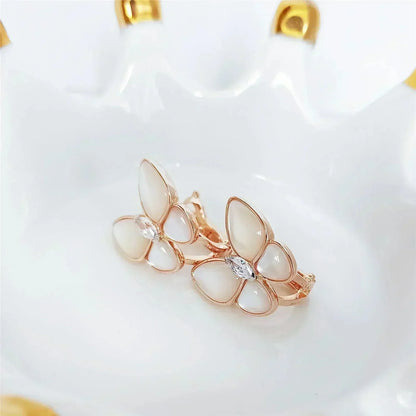 [Lumina]BUTTERFLY MOP DIAMOND EARRINGS