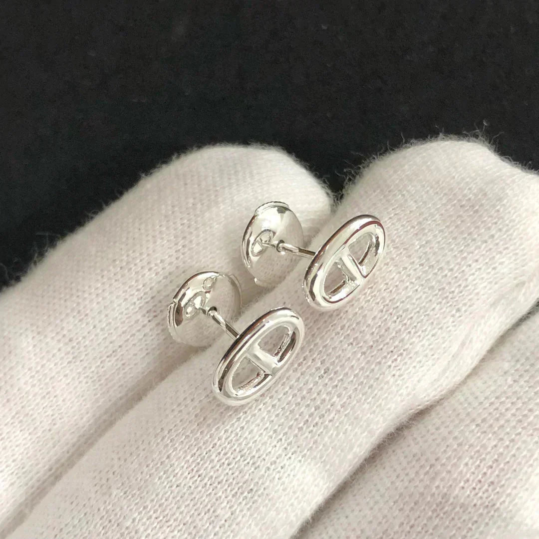 [Lumina]CHAINE SMALL EARRINGS GOLD AND SILVER