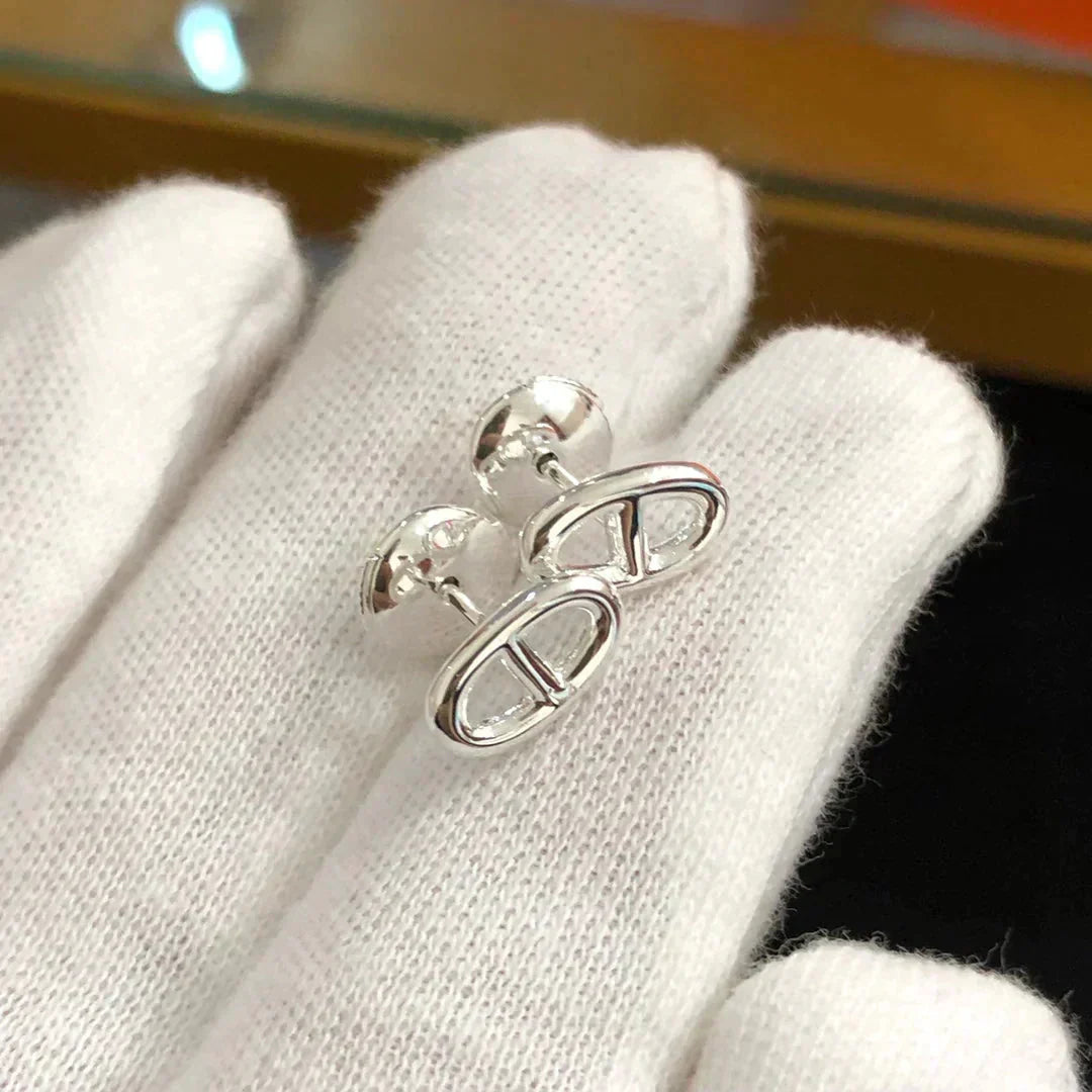 [Lumina]CHAINE SMALL EARRINGS GOLD AND SILVER