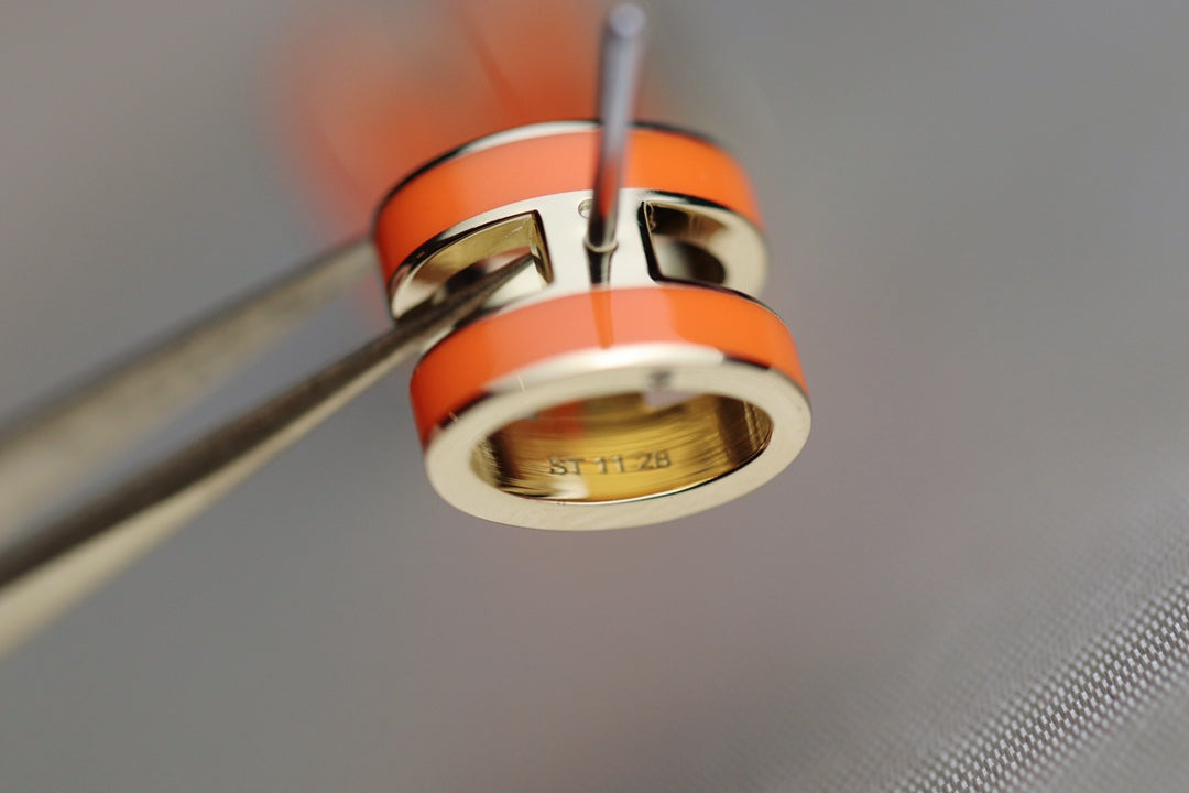[Lumina]MINI POP H EARRINGS ORANGE