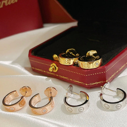 [Lumina]LOVE EARRINGS 5.7MM 2 DIAMONDS