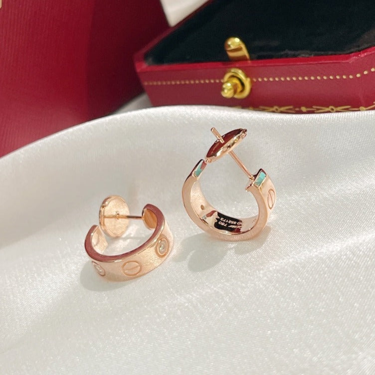 [Lumina]LOVE EARRINGS 5.7MM 2 DIAMONDS