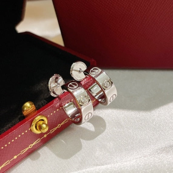 [Lumina]LOVE EARRINGS 5.7MM 2 DIAMONDS