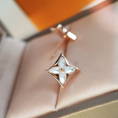 [Lumina]STAR MOP PINK GOLD EARRINGS