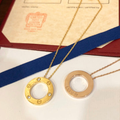 [Lumina]LOVE NECKLACE 16MM 3 DIAMONDS