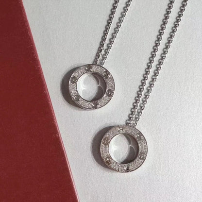 [Lumina]LOVE NECKLACE ADJUSTABLE SILVER