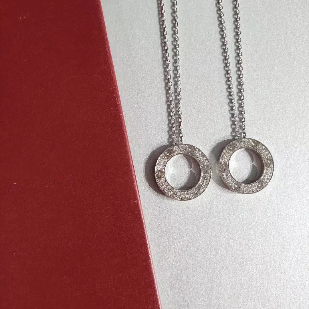 [Lumina]LOVE NECKLACE ADJUSTABLE SILVER