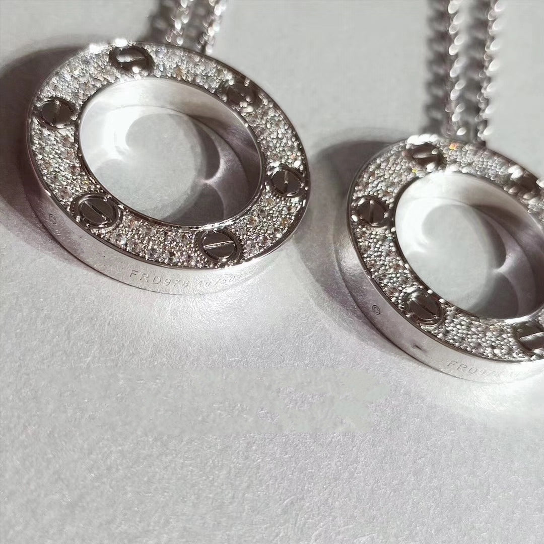 [Lumina]LOVE NECKLACE ADJUSTABLE SILVER