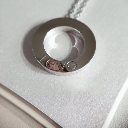 [Lumina]LOVE NECKLACE ADJUSTABLE SILVER