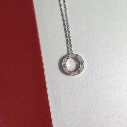 [Lumina]LOVE NECKLACE ADJUSTABLE SILVER