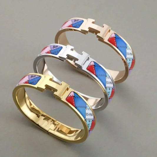 [Lumina]H BRACELET DOTTED BORDER 12MM