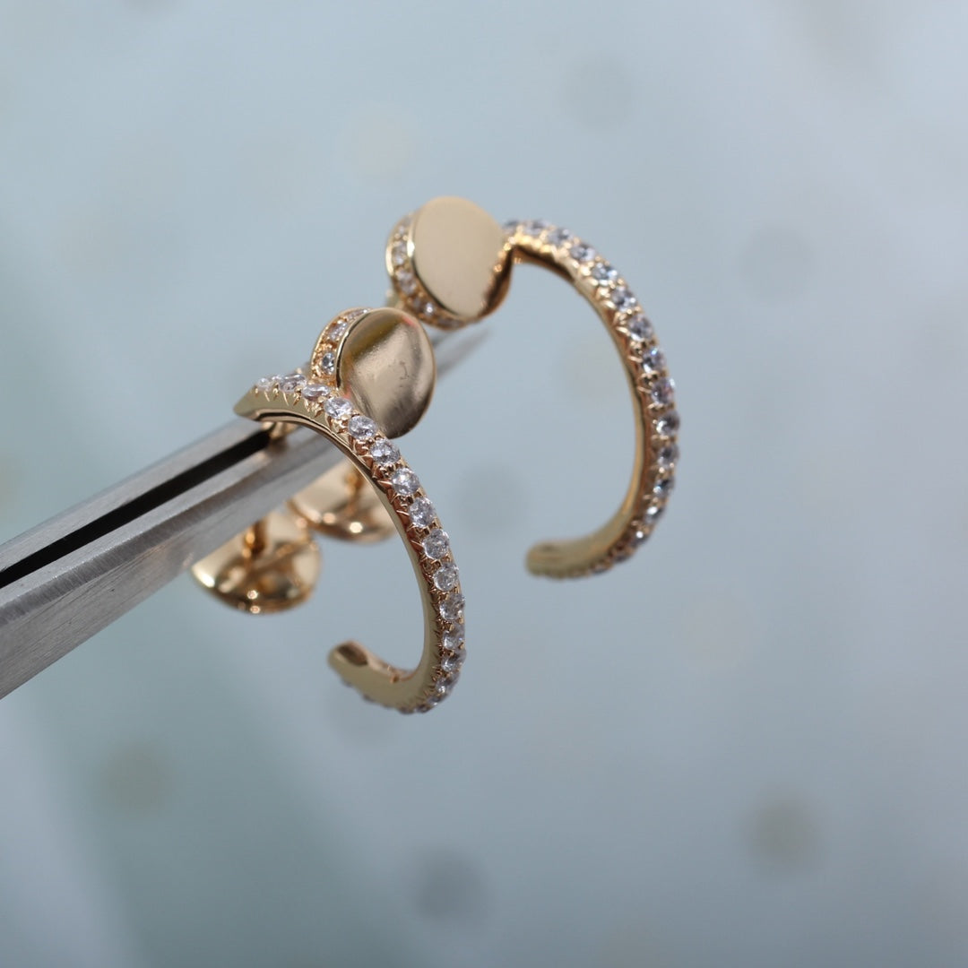 [Lumina]JUSTE EARRINGS 12.75MM PINK GOLD DIAMOND
