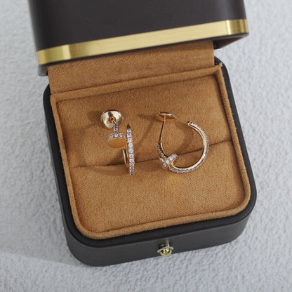[Lumina]JUSTE EARRINGS 12.75MM PINK GOLD DIAMOND